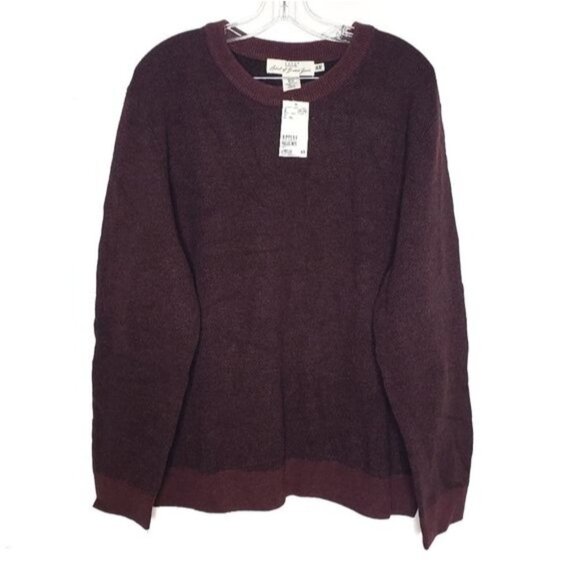 H&M Other - H&M Burgundy Wool Blend Crewneck Sweater